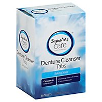 Signature Care Denture Cleanser Tabs Baking Soda - 90 Count - Image 1