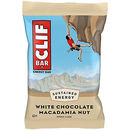 CLIF BAR White Chocolate Macadamia Nut Energy Bar - 2.4 Oz - Image 1