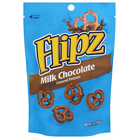 Flipz Pretzels Milk Chocolate Covered - 5 Oz