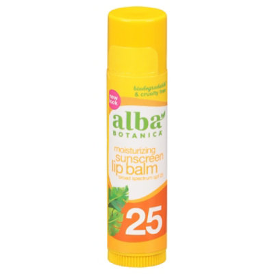 Alba Botanica Lip Balm - .15 Oz