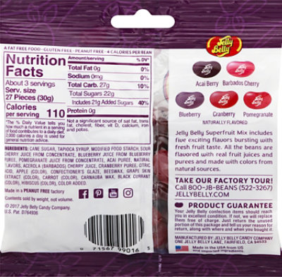 Jelly Belly Jelly Beans Superfruit Mix - 3.1 Oz - Image 5