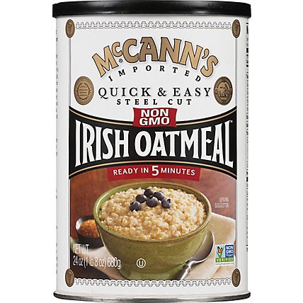 McCanns Oatmeal Irish Quick & Easy Steel Cut - 24 Oz - Image 2