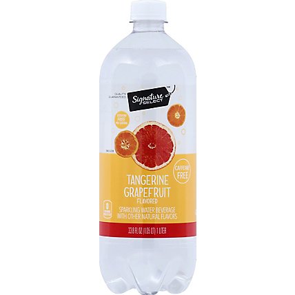 Signature SELECT Sparkling Water Tangerine Grapefruit Bottle - 1 Liter - Image 2