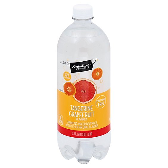 Signature SELECT Sparkling Water Tangerine Grapefruit Bottle - 1 Liter