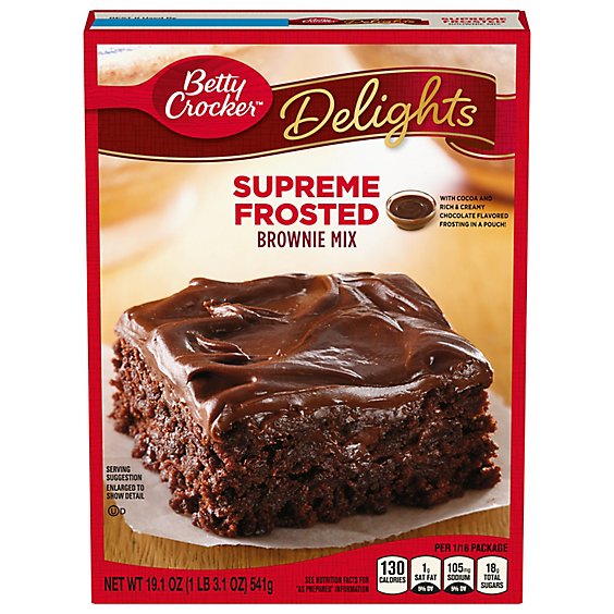 Betty Crocker Brownie Mix Supreme Frosted - 19.1 Oz