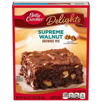 Betty Crocker Brownie Mix Delights Supreme Walnut - 16.5 Oz - Randalls