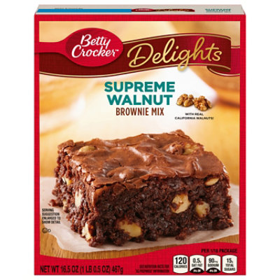 Betty Crocker Brownie Mix Delights Supreme Walnut - 16.5 Oz