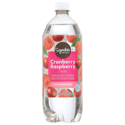 Signature SELECT Cranberry Raspberry Sparkling Water - 33.8 Fl. Oz.