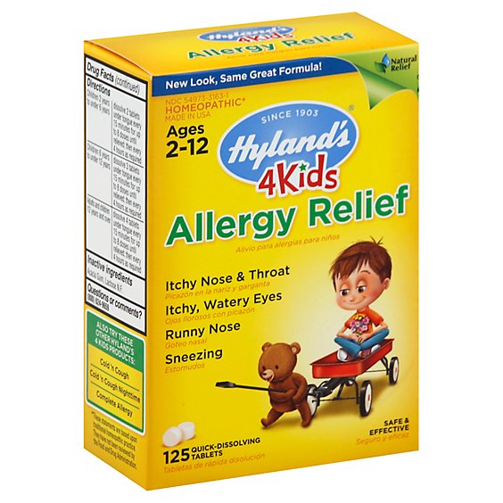 Hylands Allergy Relief For Kids - 125 Count