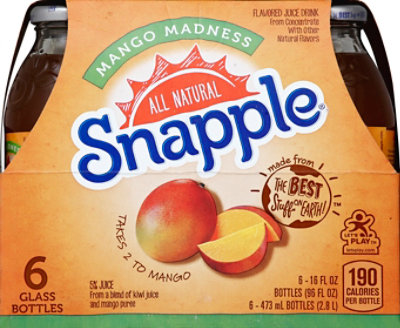 Snapple Juice Drink Mango Madness - 6-16 Fl. Oz. - Image 2