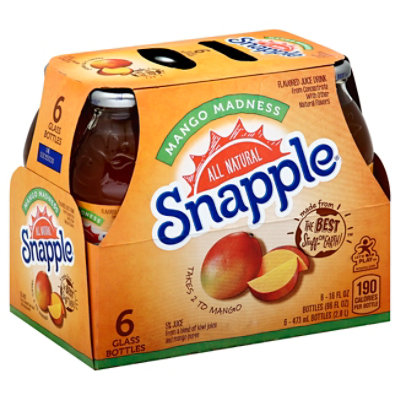 Snapple Juice Drink Mango Madness - 6-16 Fl. Oz. - Image 1