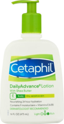Cetaphil Lotion Daily Advance Ultra Hydrating Dry Sensitive Skin - 16 Fl. Oz. - Image 2