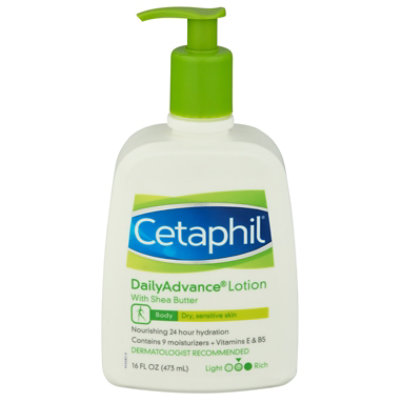  Cetaphil Lotion Daily Advance Ultra Hydrating Dry Sensitive Skin - 16 Fl. Oz. 