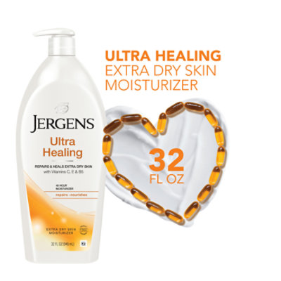 Jergens Ultra Healing Hand And Body Lotion Extra Dry Skin Moisturizer - 32 Oz