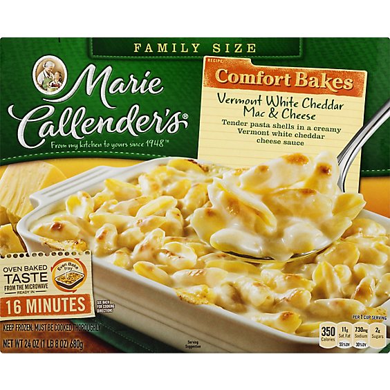 Marie Callenders Entree Mac & Cheese Vermont White Cheddar - 24 Oz