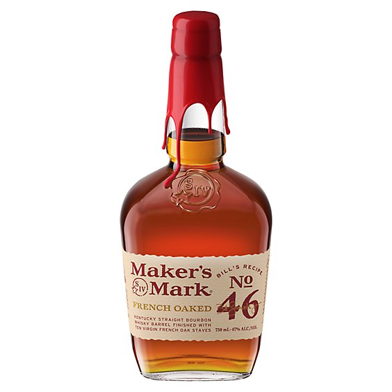 Makers Mark Whisky Bourbon Kentucky Straight 46 94 Proof - 750 Ml