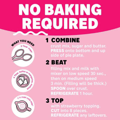 Jell-O No Bake Strawberry Cheesecake Dessert Kit with Strawberry Topping - Filling Mix and Crust Mix - 19.6 Oz - Image 7
