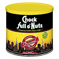 Chock full o Nuts Coffee Ground Medium Roast Original - 26 Oz - Image 1
