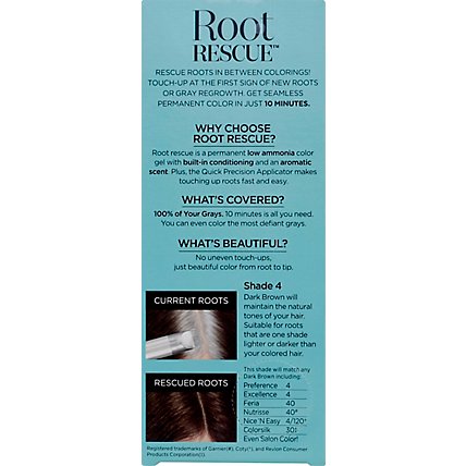 LOreal Paris Magic Root Rescue 4 Dark Brown Permanent 10 Minute Root Hair Coloring Kit - Each - Image 3