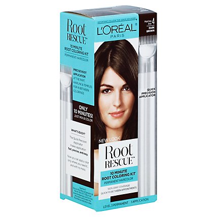 LOreal Paris Magic Root Rescue 4 Dark Brown Permanent 10 Minute Root Hair Coloring Kit - Each - Image 1