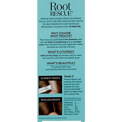 Root Rescue Hair Color With Quick Precision Applicator Medium Brown 5 - Each - Image 3