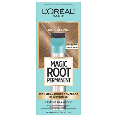 L'Oreal Paris Magic Root Rescue 10 Minute Root Hair Coloring Kit 7 Dark Blonde Kit - Each - Image 1