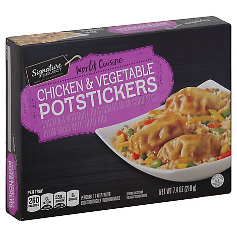 Signature SELECT Frozen Meal Chicken And Vegetable Potstickers - 8.65 Oz