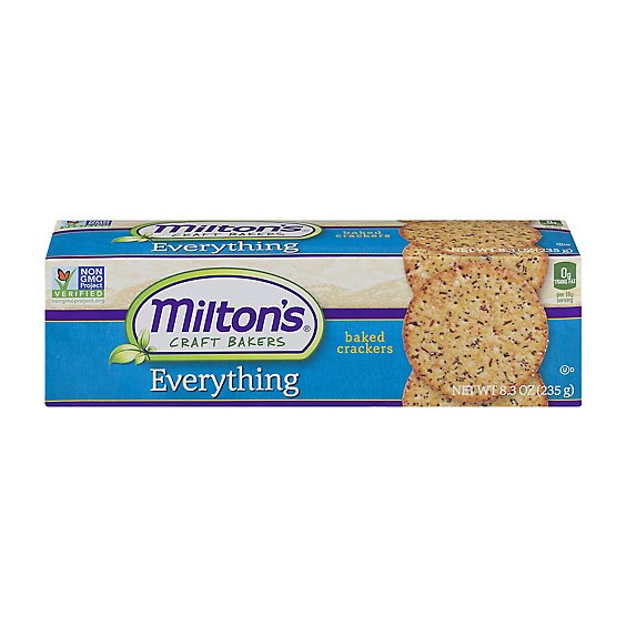 Miltons Everything Multi Grain Gourmet Crackers - 12-8.3 Oz