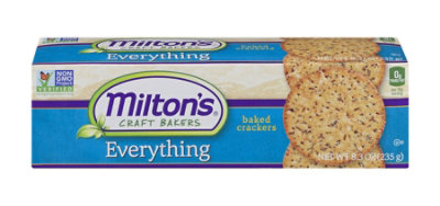 Miltons Everything Multi Grain Gourmet Crackers - 12-8.3 Oz