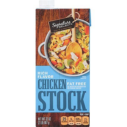 Signature SELECT Cooking Stock Chicken - 32 Oz - Image 2