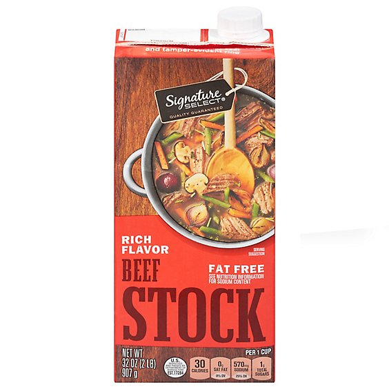 Signature SELECT Cooking Stock Beef - 32 Oz