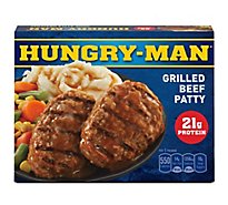 Hungry-Man Grilled Beef Patty Frozen Dinner - 15 Oz