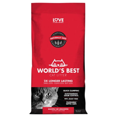 Worlds Best Cat Litter Clumping Formula Multiple Cat Bag 8 Lb randalls