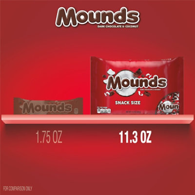 Mounds Dark Chocolate And Coconut Snack Size Halloween Candy Bag - 11.3 Oz - Image 5