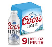 Coors Light Beer American Style Light Lager 4.2% ABV Bottles - 9-16 Fl. Oz.