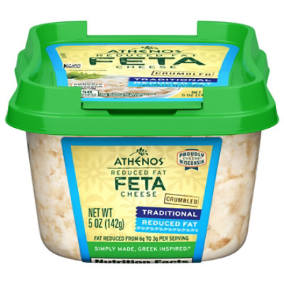 Athenos Crumbled Reduced Fat Feta Cheese - 5 Oz