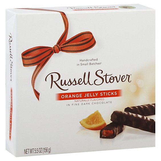 Russell Stover Dark Chocolate Orange Jelly Strings - 5.5 Oz