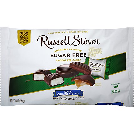Russell Stover Sugar Free Dark Chocolate Laydown Bag - 10 Oz - Image 2