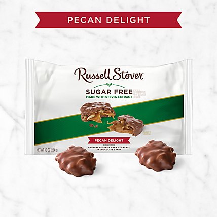 Russell Stover Sugar Free Pecan Delight Chocolate Candy Bag - 10 Oz - Image 2