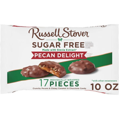 Russell Stover Sugar Free Pecan Delight Chocolate Candy Bag - 10 Oz - Image 1