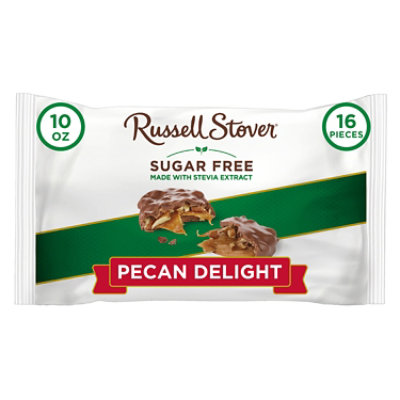 Russell Stover Sugar Free Pecan Delight Laydown Bag - 10 Oz
