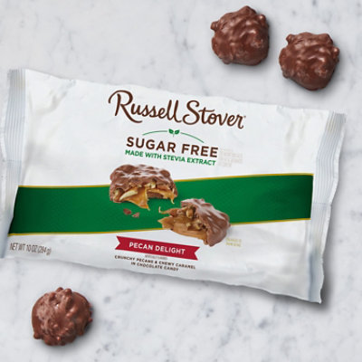 Russell Stover Sugar Free Pecan Delight Chocolate Candy Bag - 10 Oz - Image 2