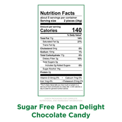Russell Stover Sugar Free Pecan Delight Chocolate Candy Bag - 10 Oz - Image 3