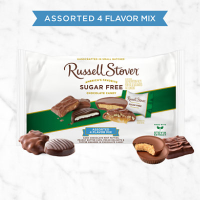 Russell Stover Sugar Free 4 Flavor Chocolate Candy Assorted Mix Bag - 10 Oz - Image 2