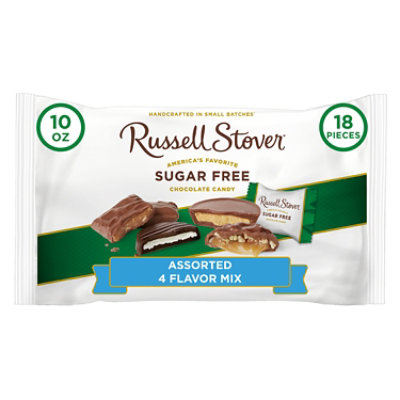 Russell Stover Sugar Free 4 Flavor Chocolate Candy Assorted Mix Bag - 10 Oz - Image 1