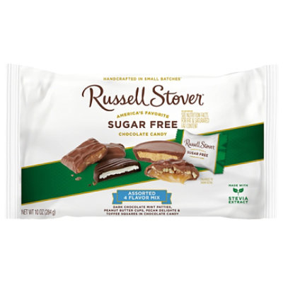 Russell Stover Sugar Free 4 Flavor Chocolate Candy Assorted Mix Bag - 10 Oz - Image 7