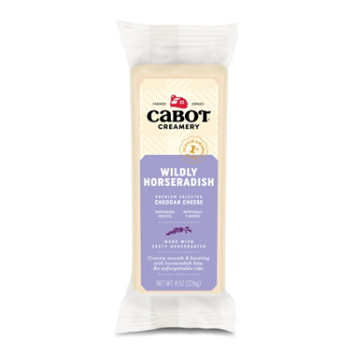 Cabot Creamery Cheese Horseradish Cheddar Parchment - 8 Oz - Image 1