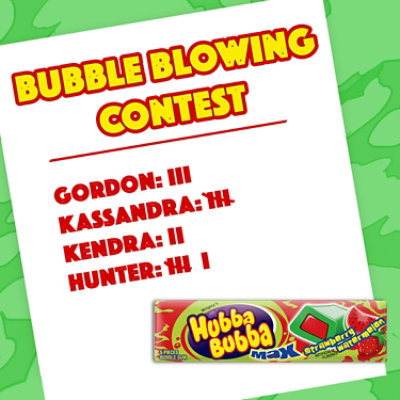 Hubba Bubba Max Strawberry Watermelon Bubble Gum Pack - 5 Count - Image 5