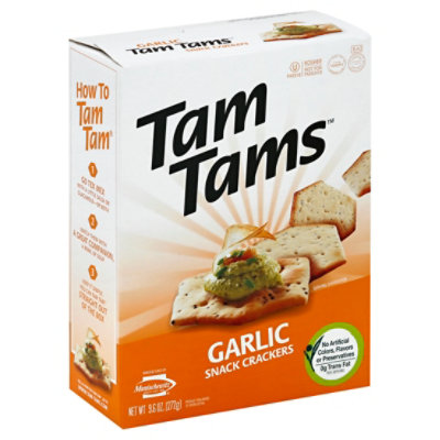 Tam Tams Garkic Tam Tam Cracker - 9.6 Oz - Image 1