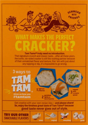 Tam Tams Unsalted Tam Tam Cracker - 9.6 Oz - Image 5